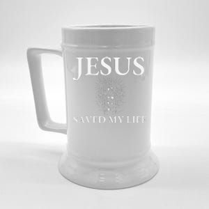 Jesus Saved My Life Jesus Cross Family Beer Stein