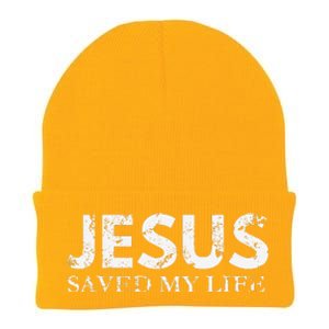 Jesus Saved My Life Jesus Cross Family Adult Matching Group Knit Cap Winter Beanie