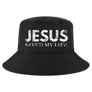 Jesus Saved My Life Jesus Cross Family Adult Matching Group Cool Comfort Performance Bucket Hat