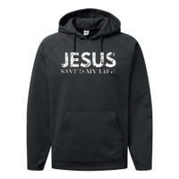 Jesus Saved My Life Jesus Cross Family Adult Matching Group Performance Fleece Hoodie