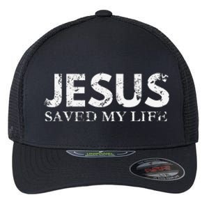 Jesus Saved My Life Jesus Cross Family Adult Matching Group Flexfit Unipanel Trucker Cap