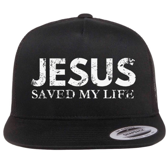 Jesus Saved My Life Jesus Cross Family Adult Matching Group Flat Bill Trucker Hat