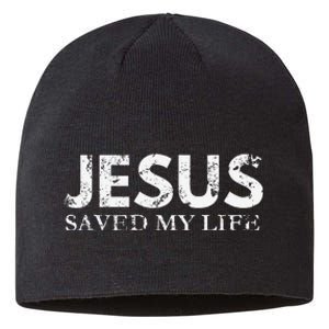 Jesus Saved My Life Jesus Cross Family Adult Matching Group Sustainable Beanie