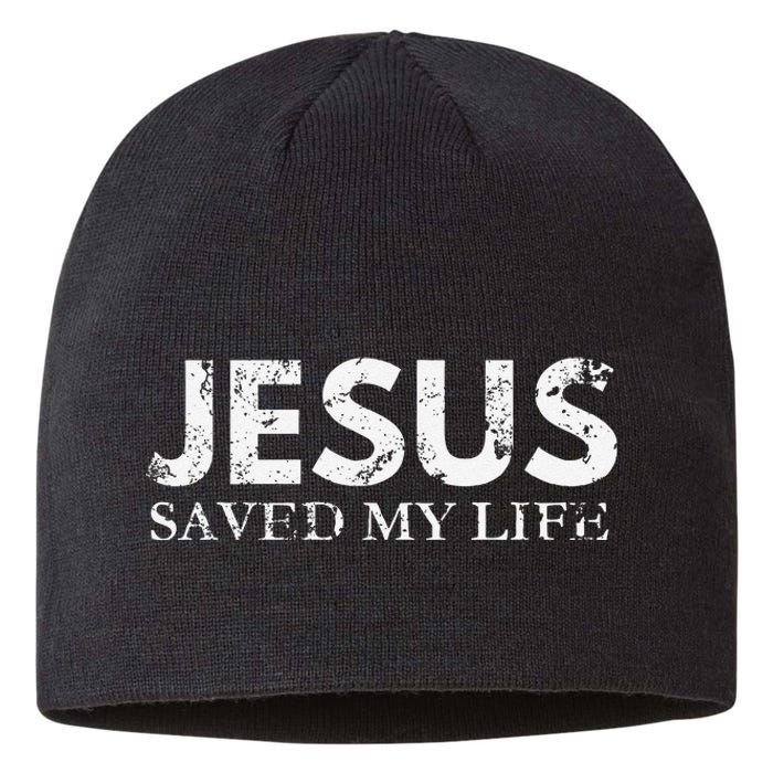 Jesus Saved My Life Jesus Cross Family Adult Matching Group Sustainable Beanie