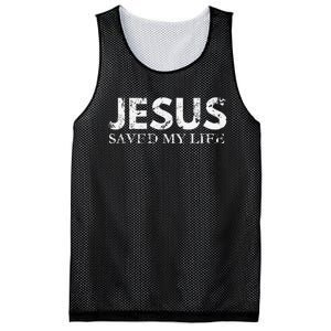 Jesus Saved My Life Jesus Cross Family Adult Matching Group Mesh Reversible Basketball Jersey Tank