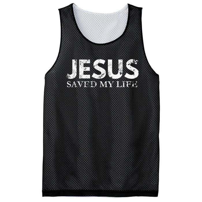 Jesus Saved My Life Jesus Cross Family Adult Matching Group Mesh Reversible Basketball Jersey Tank