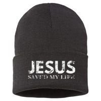 Jesus Saved My Life Jesus Cross Family Adult Matching Group Sustainable Knit Beanie