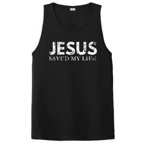 Jesus Saved My Life Jesus Cross Family Adult Matching Group PosiCharge Competitor Tank