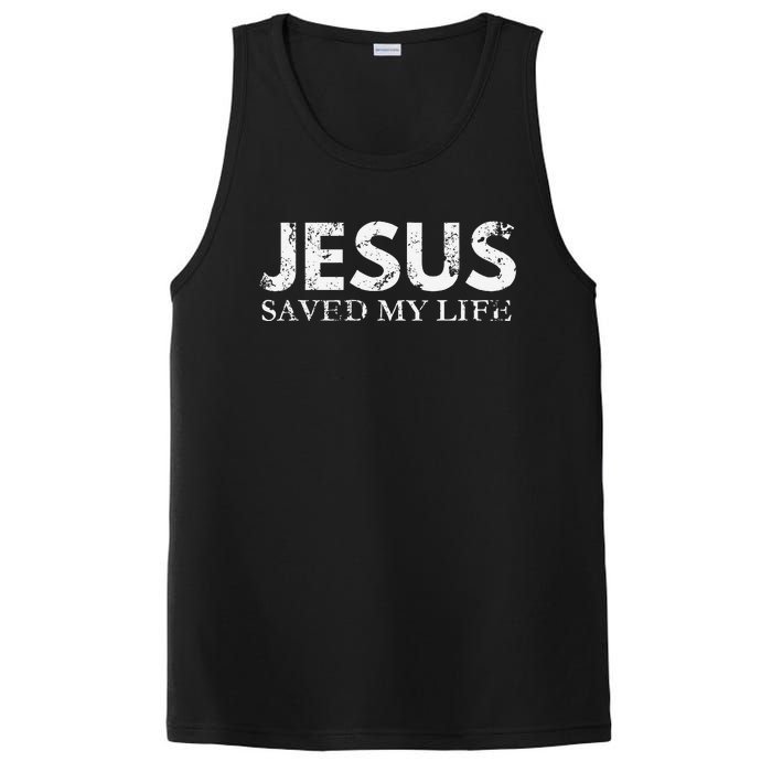 Jesus Saved My Life Jesus Cross Family Adult Matching Group PosiCharge Competitor Tank