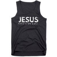 Jesus Saved My Life Jesus Cross Family Adult Matching Group Tank Top