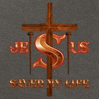 Jesus Saved My Life Metal Cross And Nails Cotton Canvas Backpack