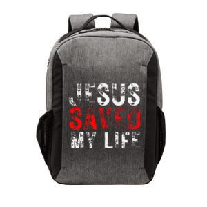 Jesus Saved My Life Christian Cross Vector Backpack