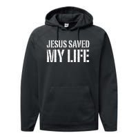 Jesus Saved My Life Jesus Christ Family Adult Matching Group Performance Fleece Hoodie