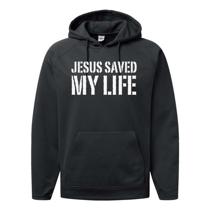 Jesus Saved My Life Jesus Christ Family Adult Matching Group Performance Fleece Hoodie