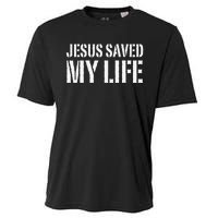 Jesus Saved My Life Jesus Christ Family Adult Matching Group Cooling Performance Crew T-Shirt