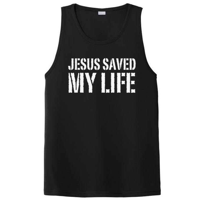 Jesus Saved My Life Jesus Christ Family Adult Matching Group PosiCharge Competitor Tank