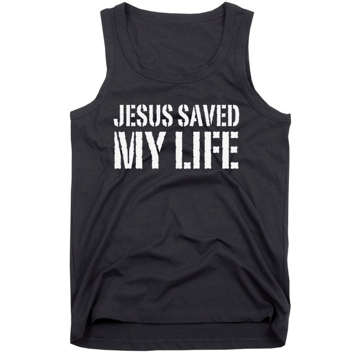 Jesus Saved My Life Jesus Christ Family Adult Matching Group Tank Top