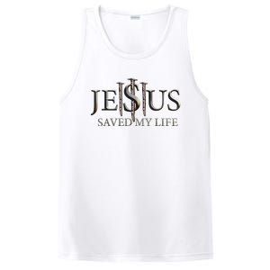 Jesus Saved My Life Christian Religious Believer PosiCharge Competitor Tank