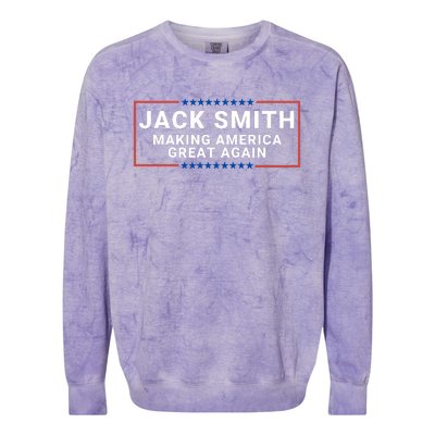 Jack Smith Making America Great Again Jack Smith Fan Club Jack Smith Colorblast Crewneck Sweatshirt