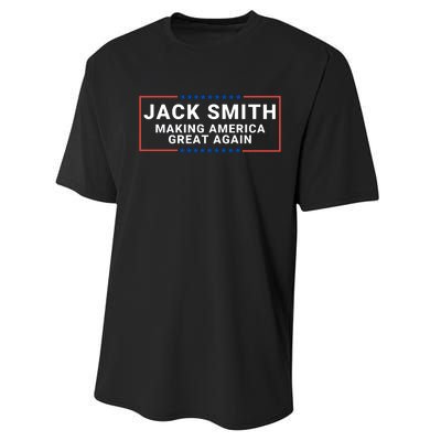 Jack Smith Making America Great Again Jack Smith Fan Club Jack Smith Performance Sprint T-Shirt