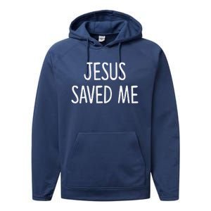 Jesus Saved Me Performance Fleece Hoodie