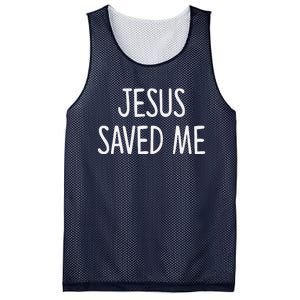 Jesus Saved Me Mesh Reversible Basketball Jersey Tank