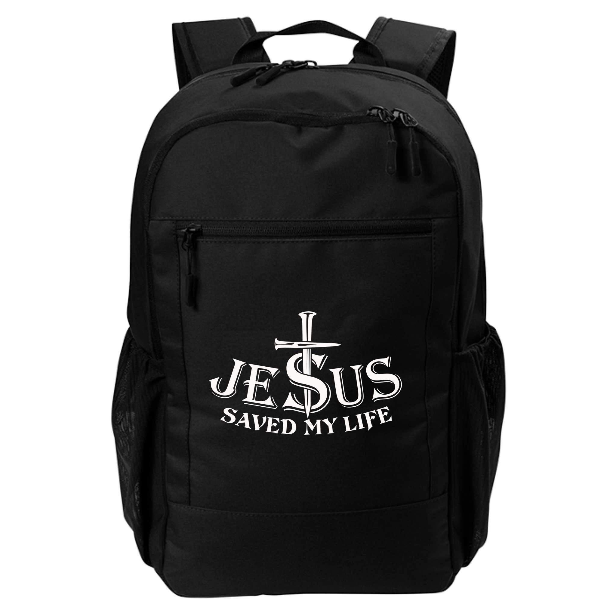 Jesus Saves My Life With Nails Backpack