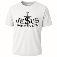 Jesus Saves My Life With Nails Cooling Performance Crew T-Shirt
