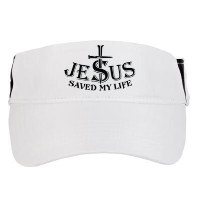 Jesus Saves My Life With Nails Adult Drive Performance Visor