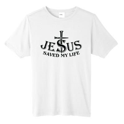 Jesus Saves My Life With Nails Tall Fusion ChromaSoft Performance T-Shirt