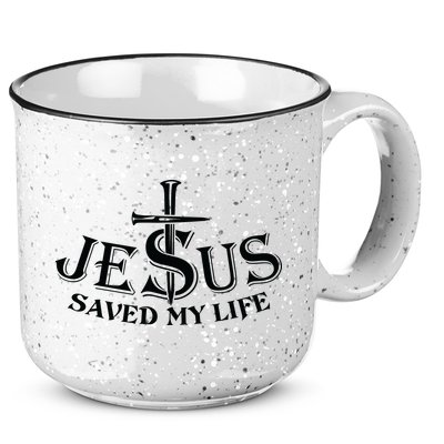 Jesus Saves My Life With Nails 15oz Campfire Ceramic Mug