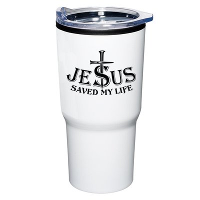 Jesus Saves My Life With Nails Tumbler