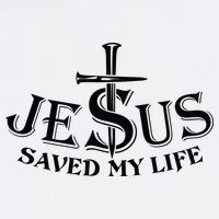 Jesus Saves My Life With Nails Golf Towel