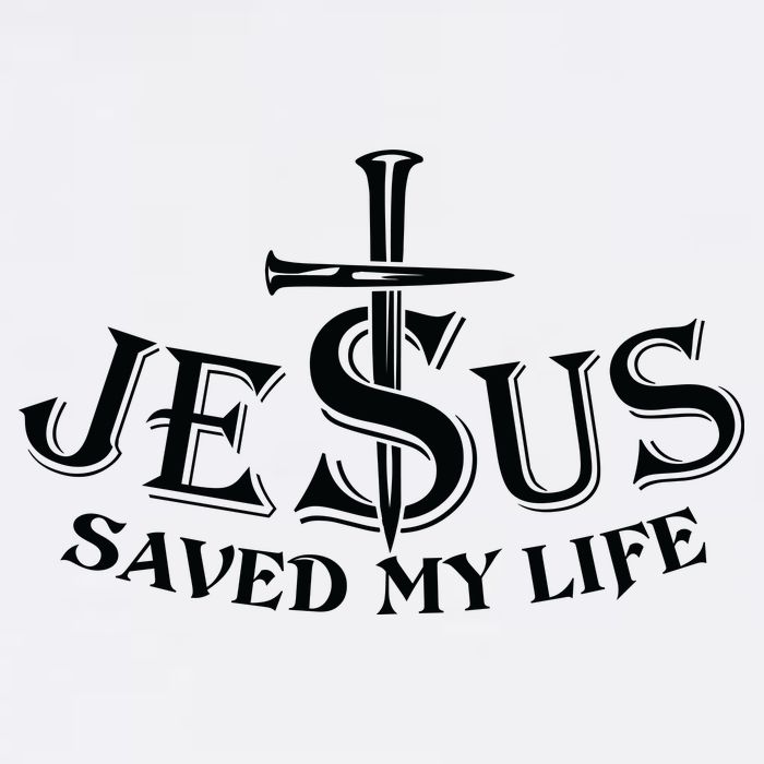 Jesus Saves My Life With Nails Golf Towel