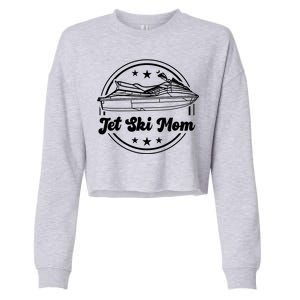 Jet Ski Mom Gift Jet Ski Skiing Water Sports Jet Skier Meaningful Gift Cropped Pullover Crew