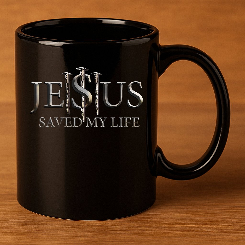 Jesus Saved My Life Christian Religious Believer 11oz C Handle Ceramic Mug