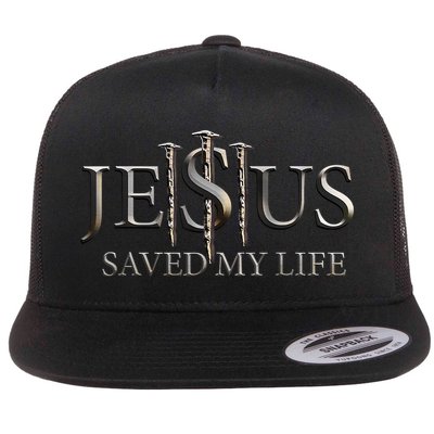 Jesus Saved My Life Christian Religious Believer Flatbill Hat