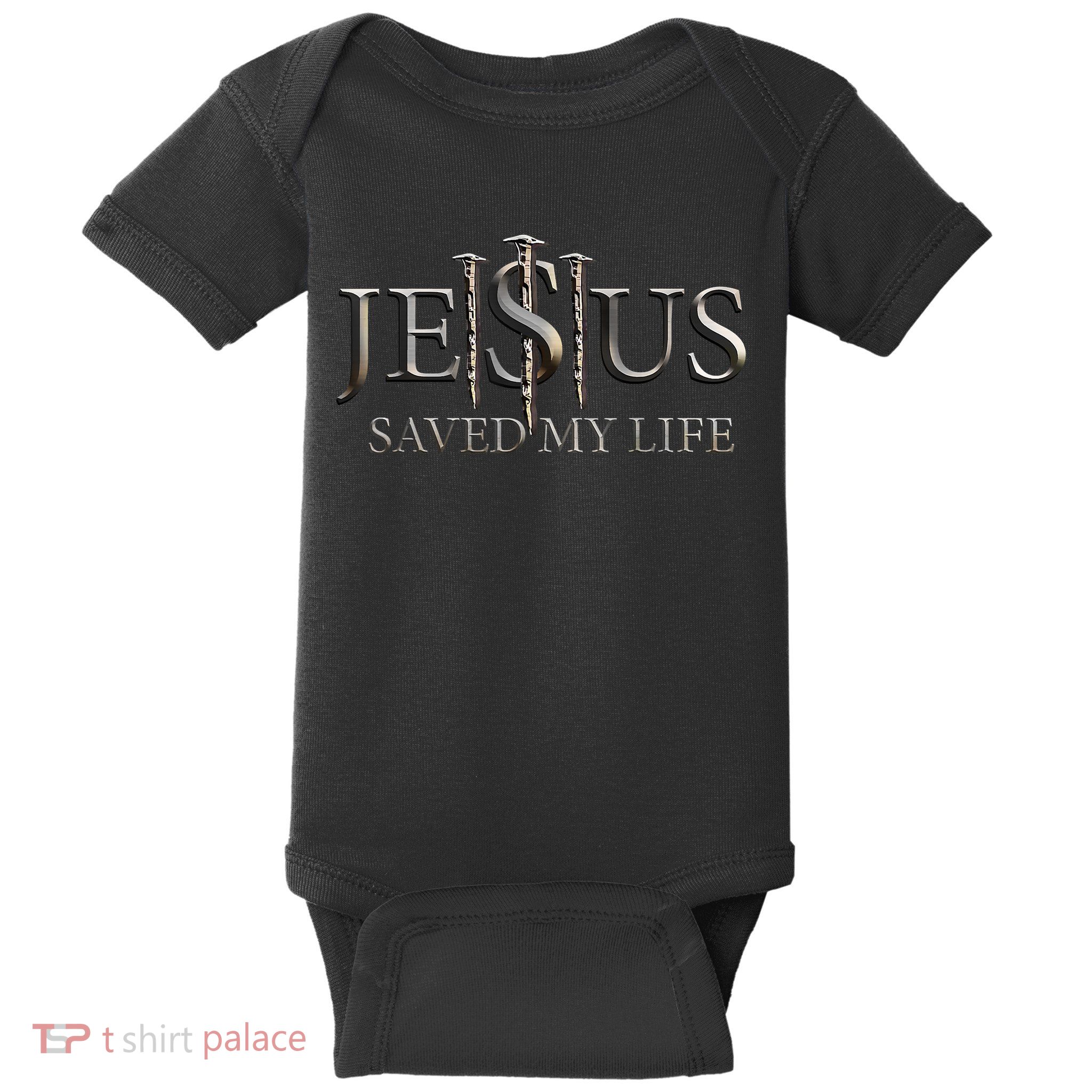 Jesus Saved My Life Christian Religious Believer Baby Bodysuit