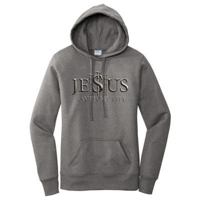 Jesus Saved My Life Christian Religious Believer Women's Pullover Hoodie