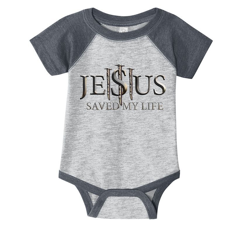 Jesus Saved My Life Christian Religious Believer Infant Baby Jersey Bodysuit
