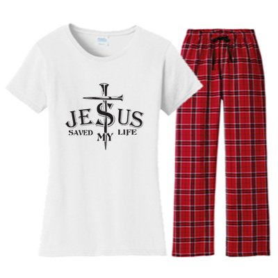 Jesus saved my life Jesus Christian Lover Women's Flannel Pajama Set