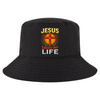 Jesus Saved My Life Cross With Heart Christian Design Cool Comfort Performance Bucket Hat