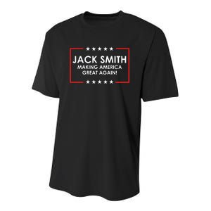 Jack Smith Making America Great Again Youth Performance Sprint T-Shirt