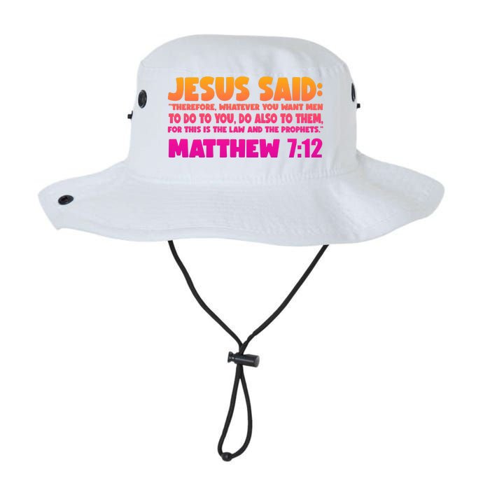 Jesus Said Matthew 7:12 Bible Verse Legacy Cool Fit Booney Bucket Hat