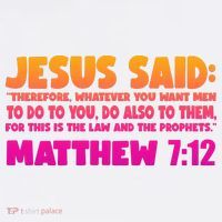 Jesus Said Matthew 7:12 Bible Verse Poster