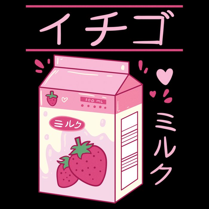 Japanese Strawberry Milk Kawaii Kanji Vaporwave Otaku Gift Impact Tech Backpack