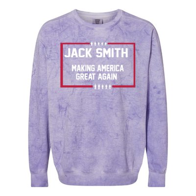 Jack Smith Making America Great Again 2024 Colorblast Crewneck Sweatshirt