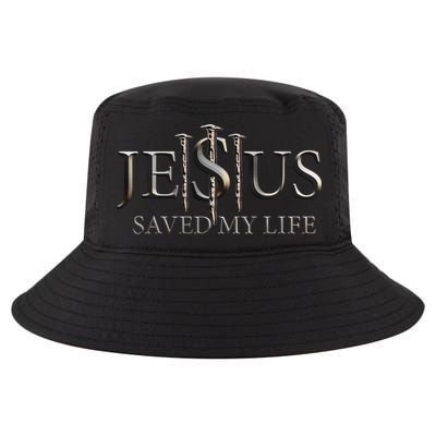 Jesus Saved My Life Christian Religious Believer Cool Comfort Performance Bucket Hat