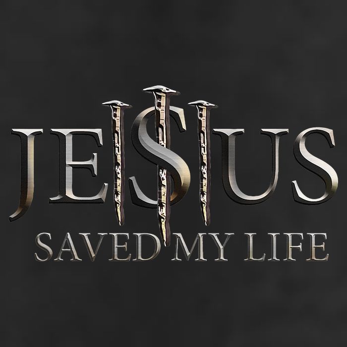 Jesus Saved My Life Christian Religious Believer 7 Panel Mesh Trucker Snapback Hat