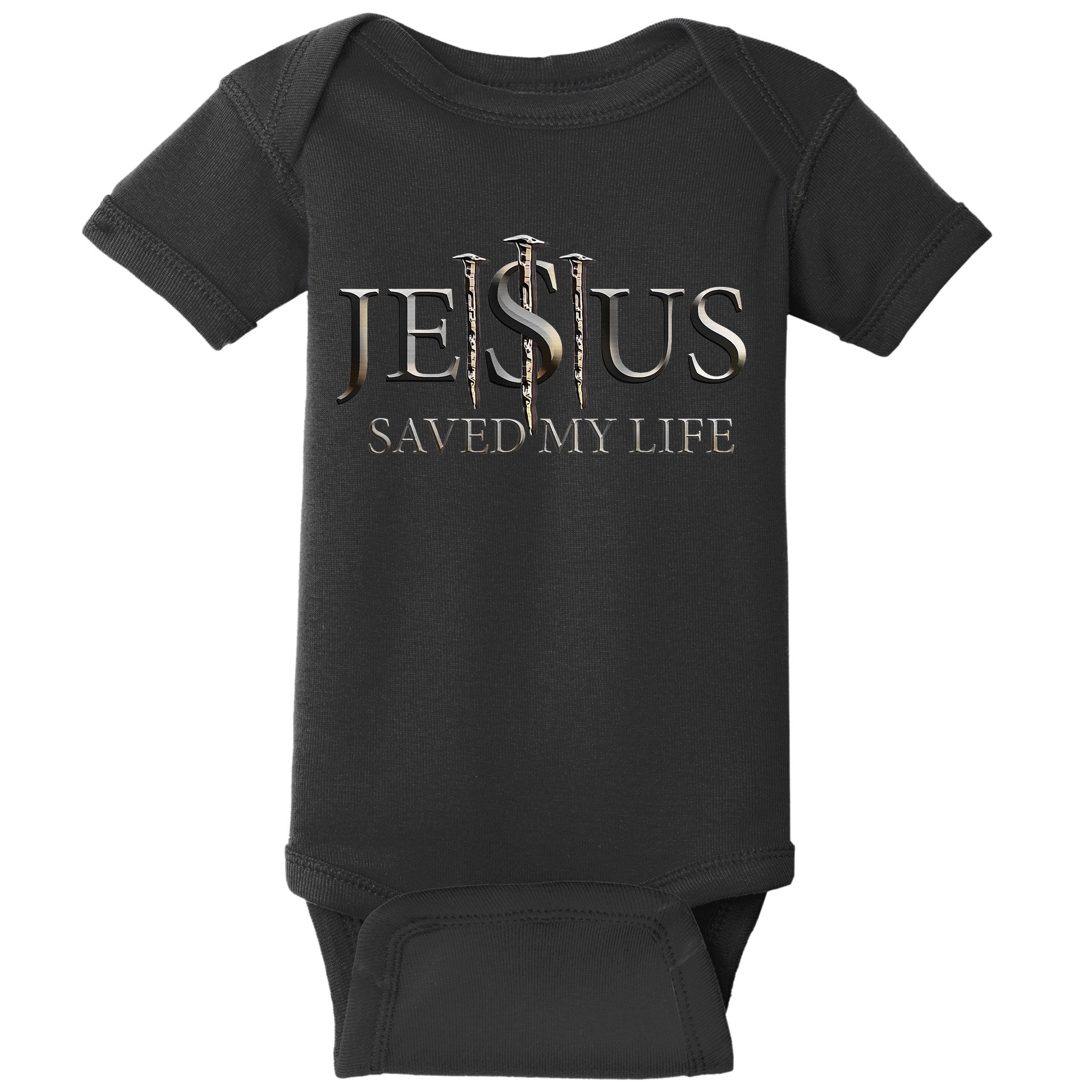 Jesus Saved My Life Christian Religious Believer Baby Bodysuit